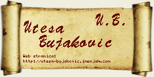Uteša Bujaković vizit kartica